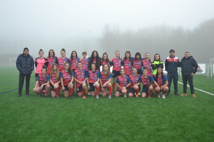 Las jugadoras de la SD Alsasua, equipo navarro de fútbol.