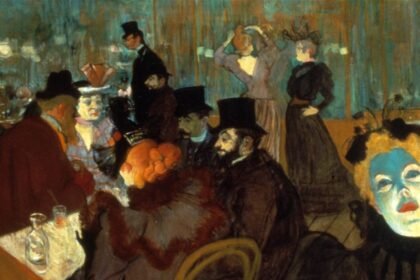 En el Moulin Rouge. Óleo sobre lienzo, 1894-95.