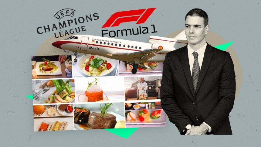 Sánchez encarga el catering del Falcon a un grupo austriaco de lujo que trabaja para la Champions y la F1