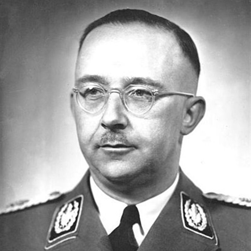 Imagen de Heinrich Himmler tomada en el año 1942.