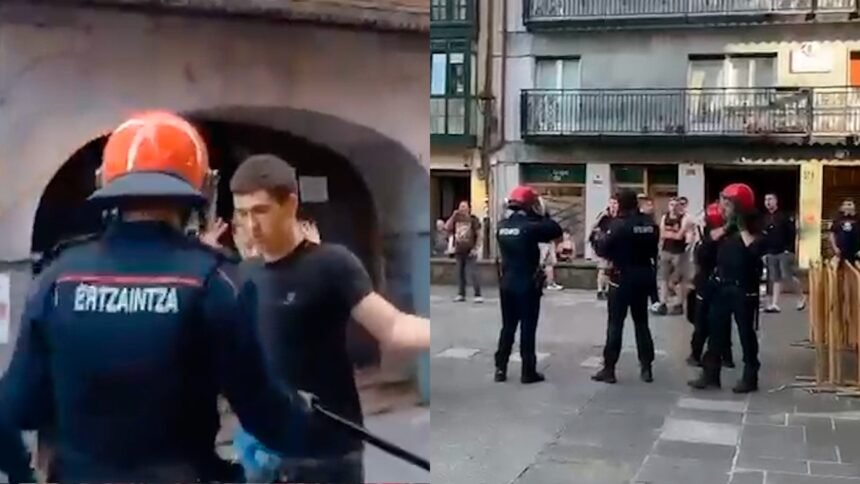 Los proetarras socios de Sánchez atacan a militantes de Vox en Mondragón