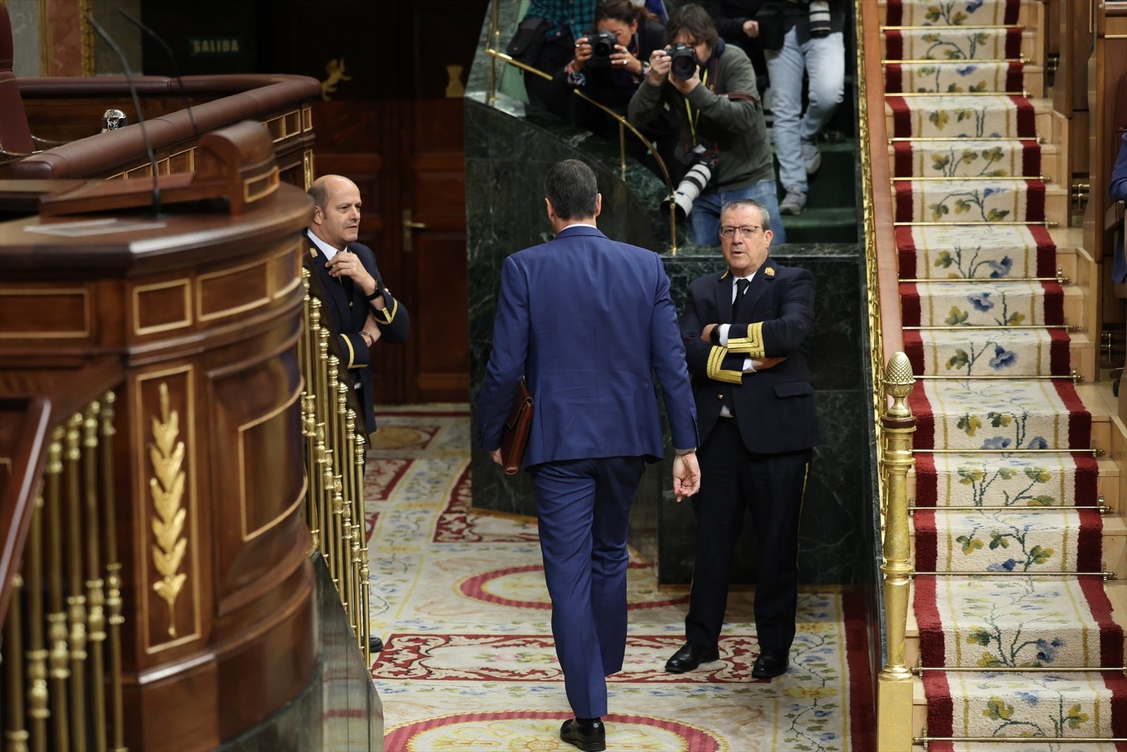 El presidente del Gobierno, Pedro Sánchez, durante una sesión de control al Gobierno.