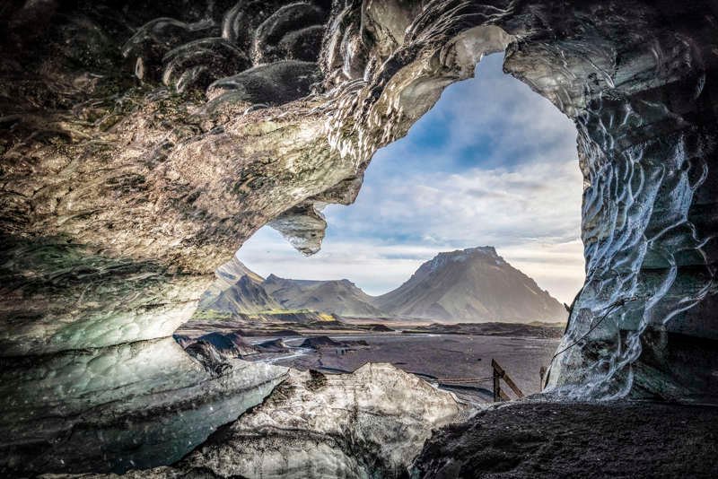 Imagen del volcán Katla, en Islandia, el cual entró en erupción entre los años 751 y 763.