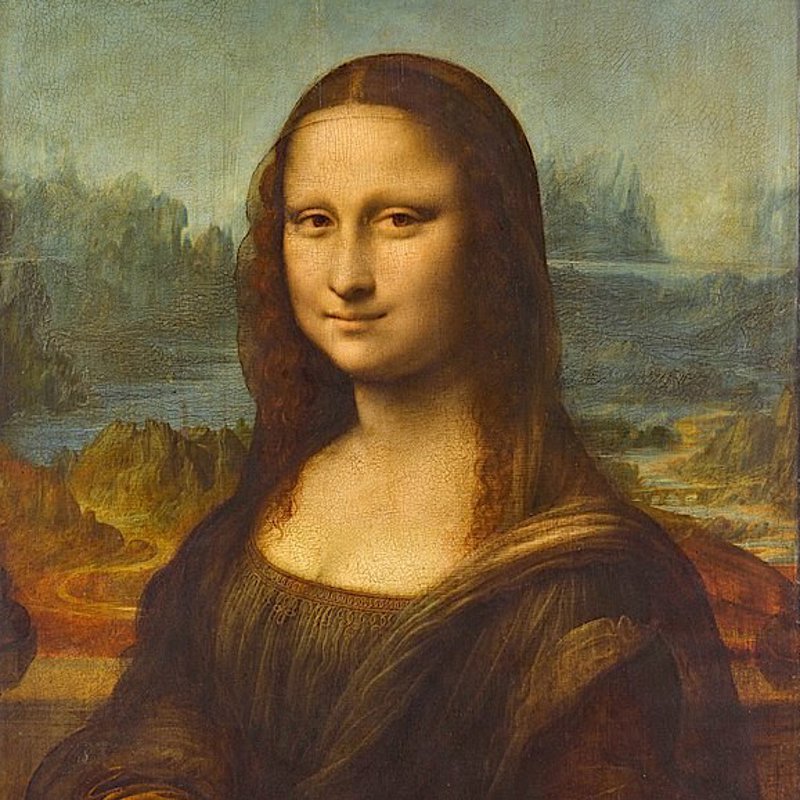 La Gioconda, cuadro pintado por el artista florentino Leonardo da Vinci entre los años 1503 y 1516. Museo del Louvre, París.