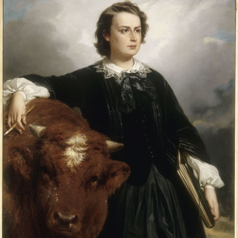 Rosa Bonheur con un buey