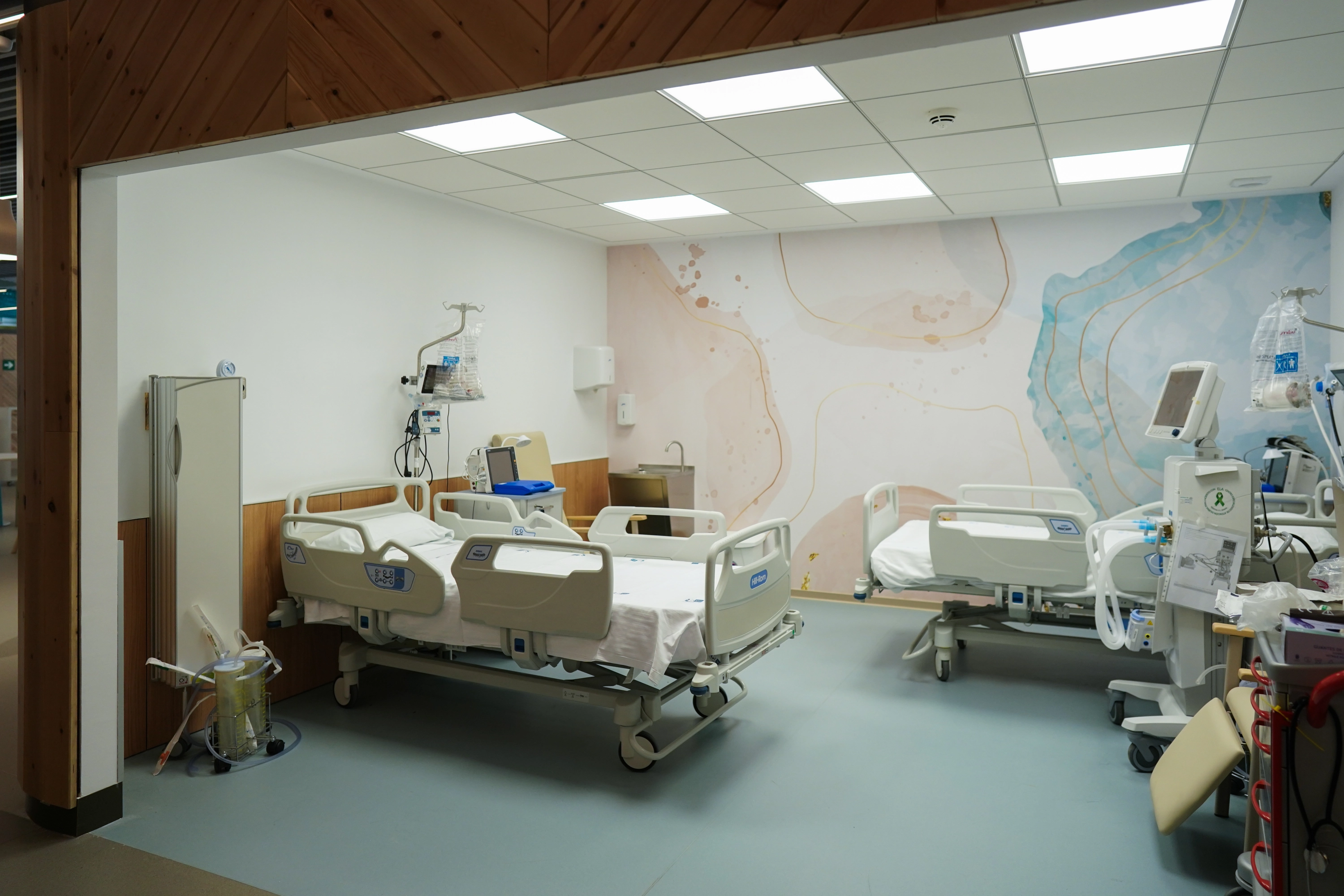 Uno de los espacios de atención del centro para pacientes de ELA en el Hospital Enfermera Zendal.