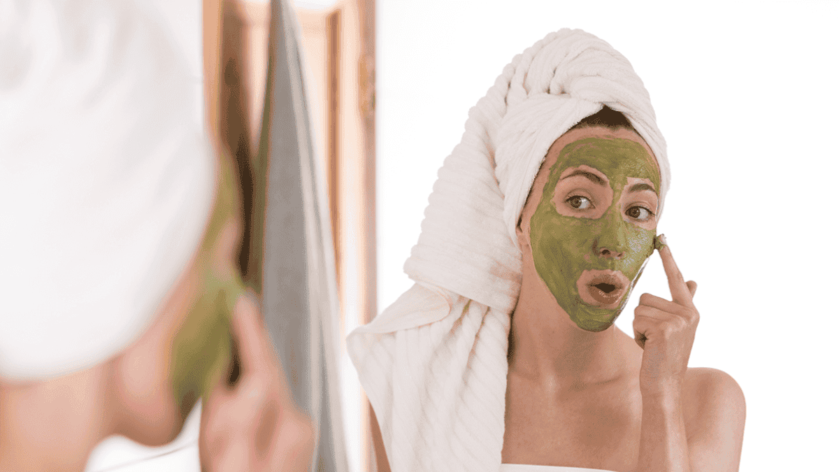 Mascarilla a base de té verde