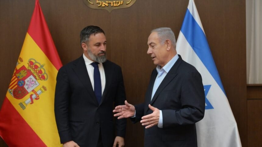 Netanyahu recibe durante una hora a Abascal en Jerusalén en pleno desplante de Moncloa a Israel