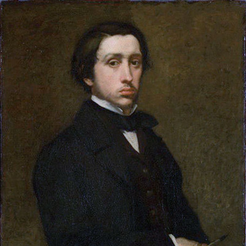 Autorretrato de Edgar Degas (1854-1855, Musée d'Orsay)