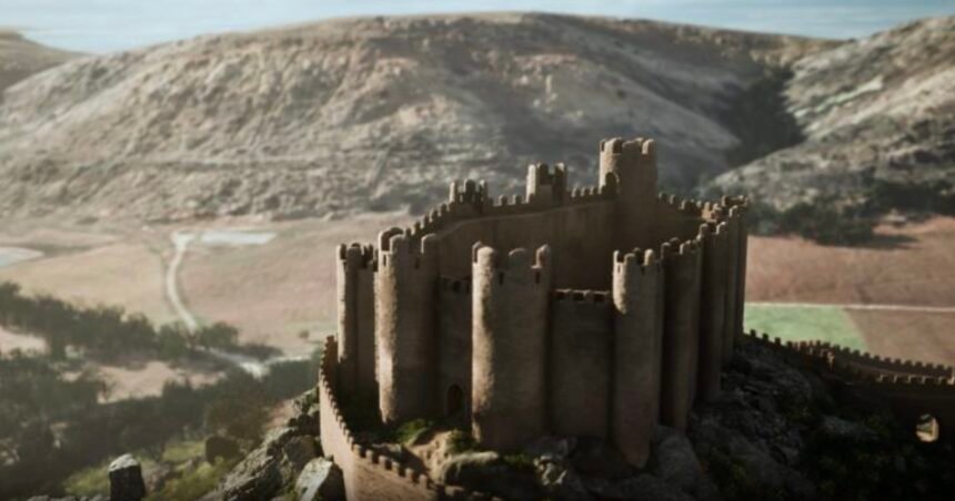 Así era el Castillo de Pelegrina de Sigüenza, según su reconstrucción virtual