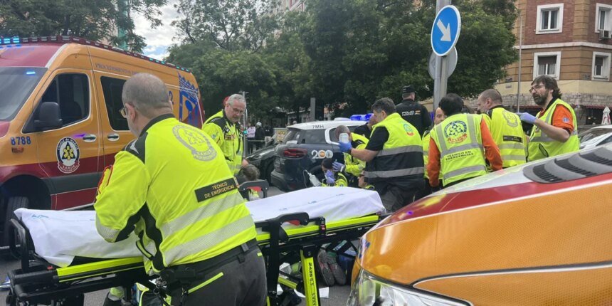 Dos heridos, uno crítico, en atropellos ocurridos en distintos puntos de Madrid a la misma hora