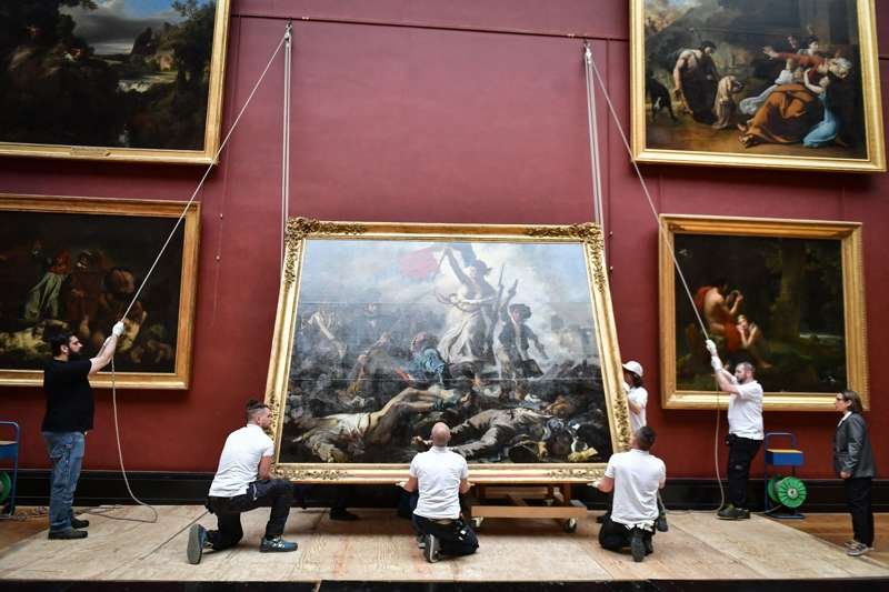 La libertad guiando al pueblo Delacroix louvre