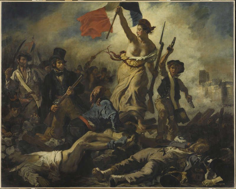 La Libertad guiando al pueblo Delacroix