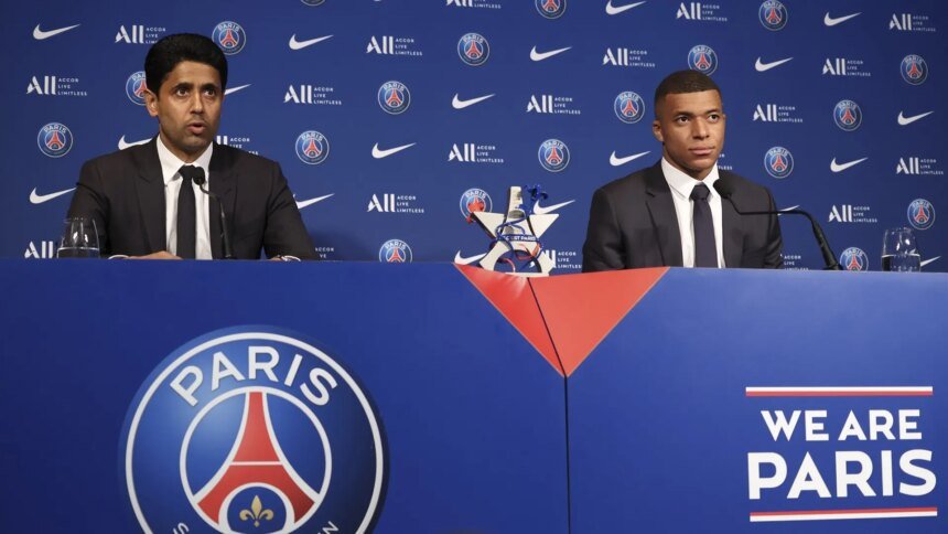 Kylian Mbappé en la derrota del PSG ante el Borussia Dortmund.