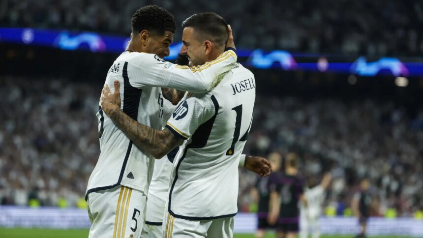 Kimmich y Vinícius disputan un balón en el arranque del partido.