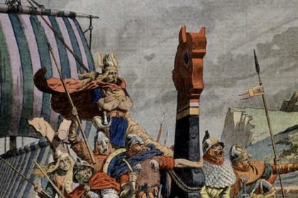 Detalle algunos de los objetos encontrados en en el interior de la tumba con el espejo de bronce a la derecha de la imagen.