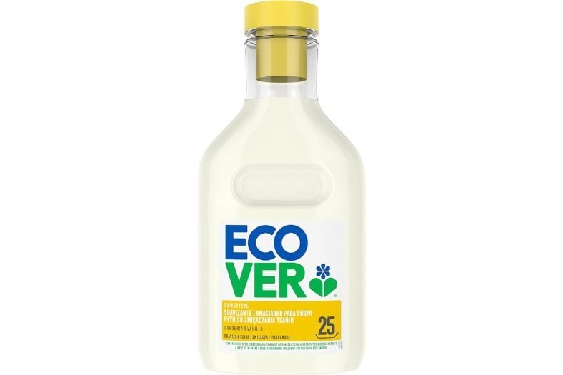 Ecover Suavizante Lavadora Ecológico, Fragancia GardeniaVainilla, 750 ml, 25 lavados