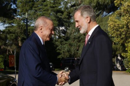 El Rey recibe al presidente de Turquía en La Zarzuela