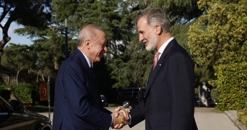 El Rey recibe al presidente de Turquía en La Zarzuela