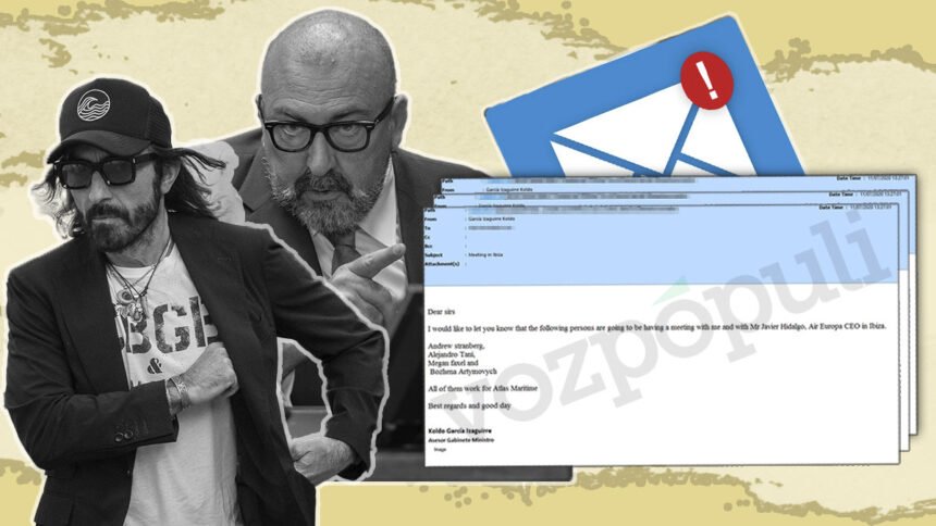 Un correo de Koldo recoge una reunión con Javier Hidalgo en Ibiza en pleno rescate del Gobierno a Air Europa