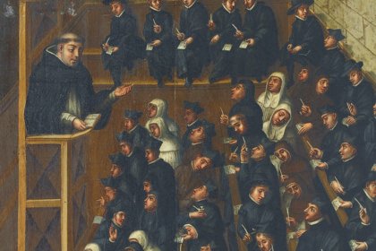 Mujer amasando la pasta con la que se elaborará la cerveza. Museo Egipcio, El Cairo. 