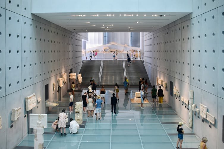 El Museo de la Acrópolis de Atenas.