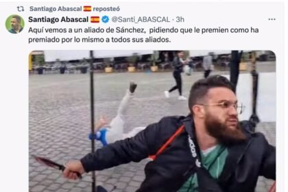 El PSOE estudia acciones legales contra Abascal por asegurar que Sánchez es aliado del atacante de Mannheim (Alemania)