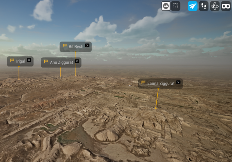 Imagen de una de las zonas digitalizadas de la antigua Uruk.