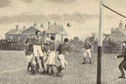 El primer partido de fútbol oficial de la historia