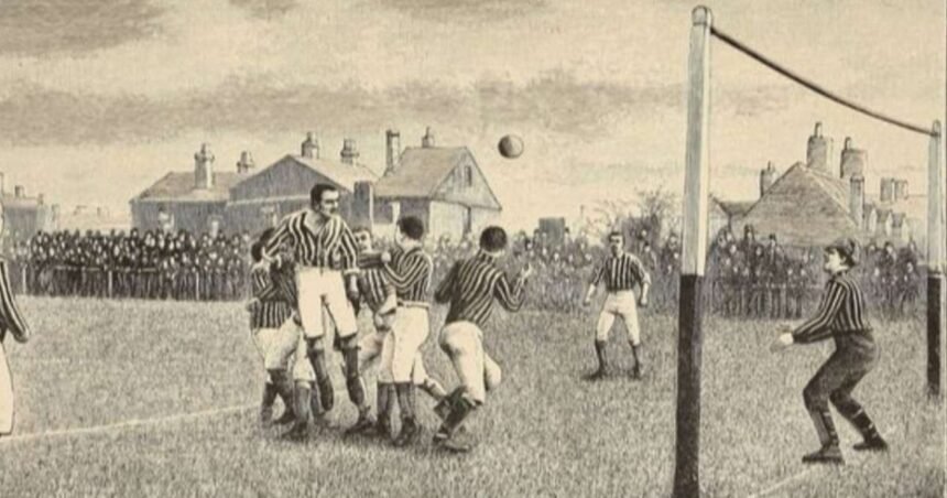 El primer partido de fútbol oficial de la historia