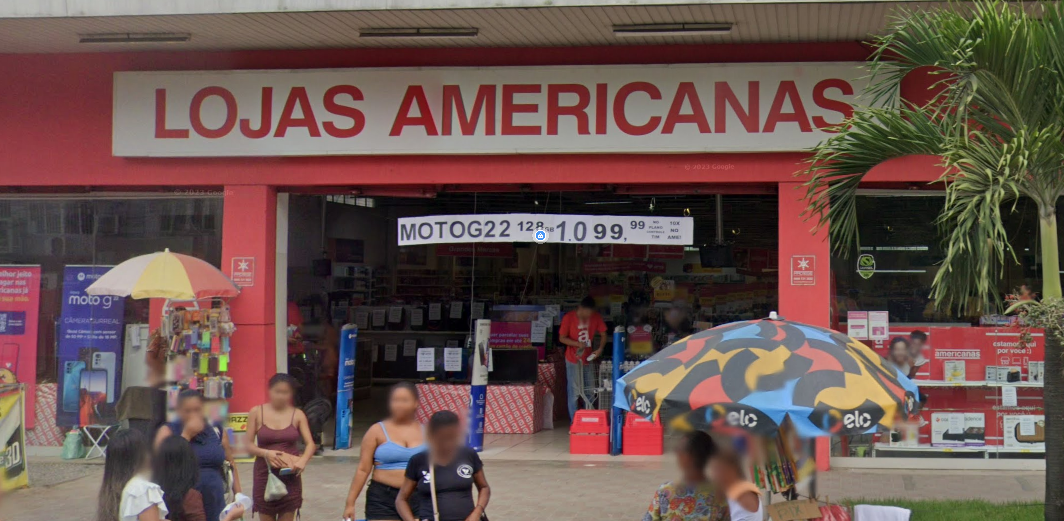 Una tienda de lojas americanas.