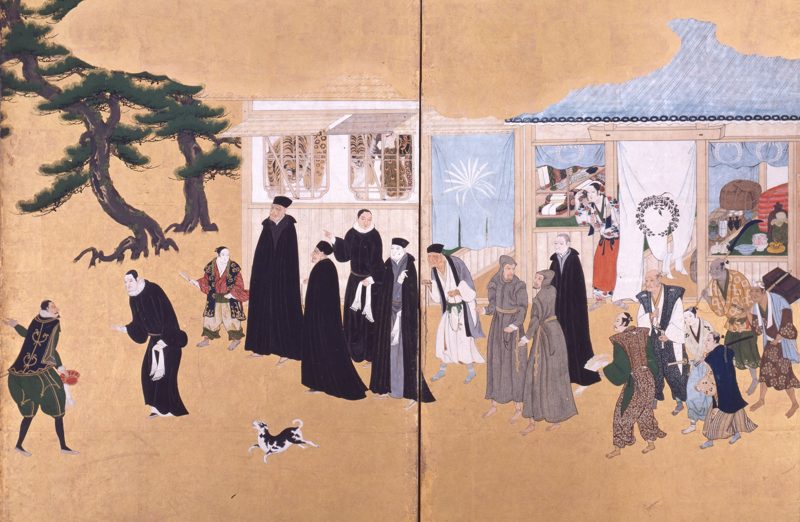Nanban Screens by Kano Naizen c1600