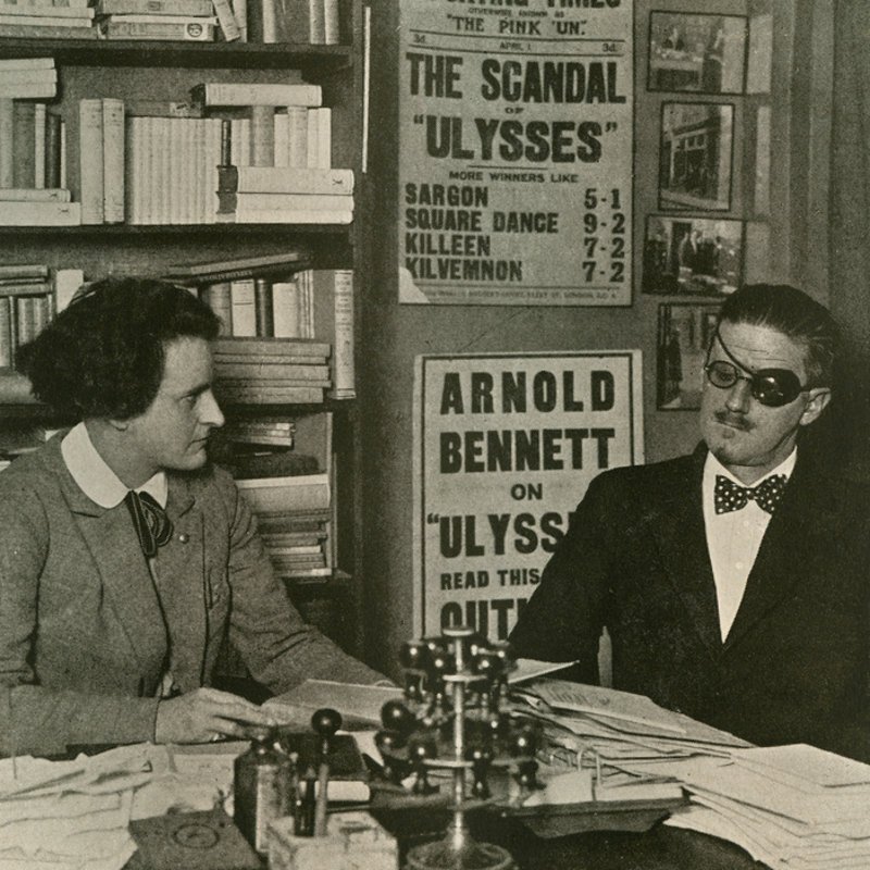 Sylvia Beach and James Joyce