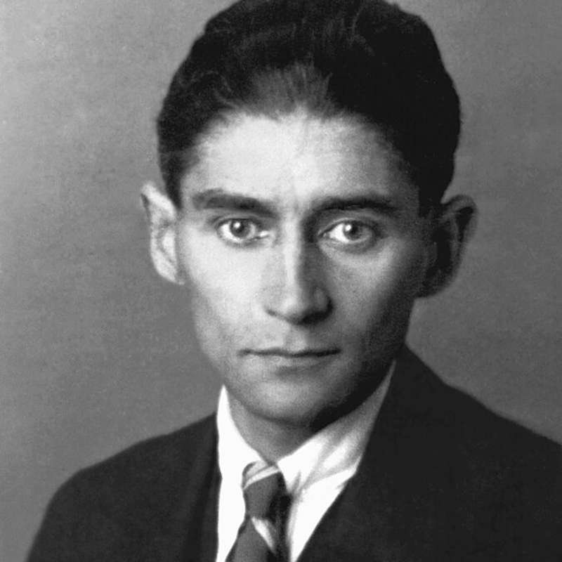 Última foto conocida de Franz Kafka tomada en el año 1923.