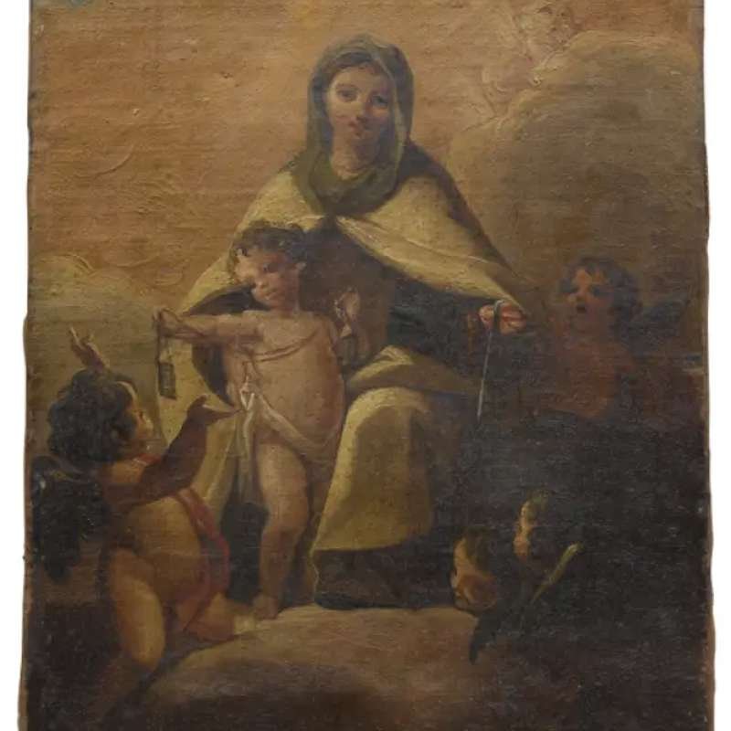 Virgen del Carmen falsa Goya (Universitat de Lleida)