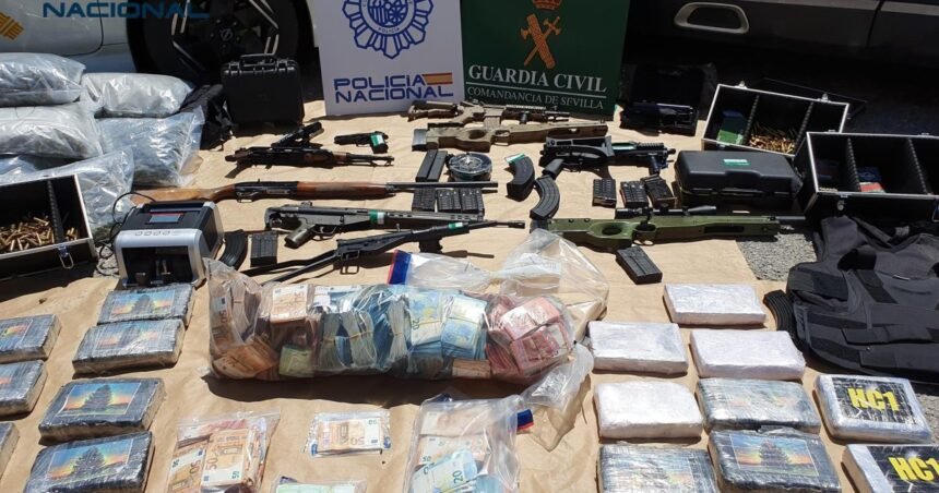 Cae en Sevilla una banda de narcos con 22 detenidos y medio millón de euros intervenidos