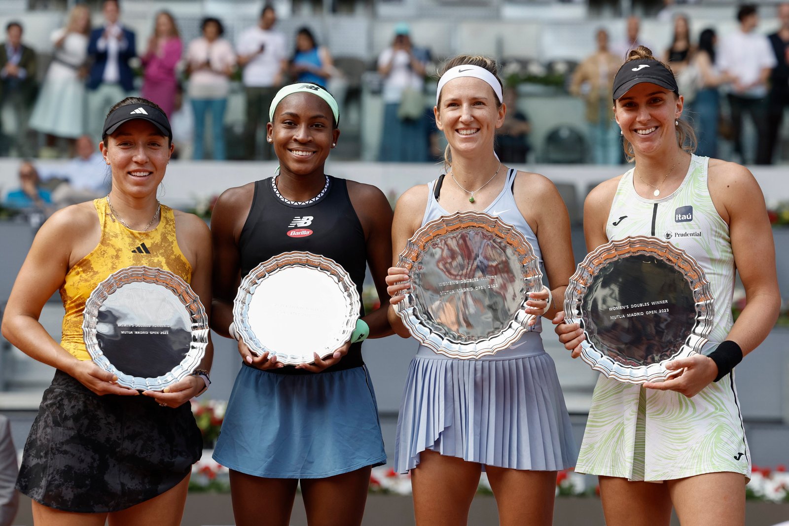 Azarenka, Haddad, Pegula y Gauff en el Mutua Madrid Open.