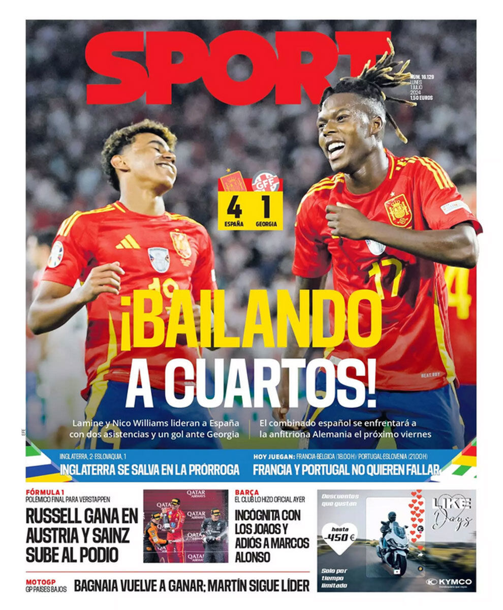 Un baile de goles ante Georgia.