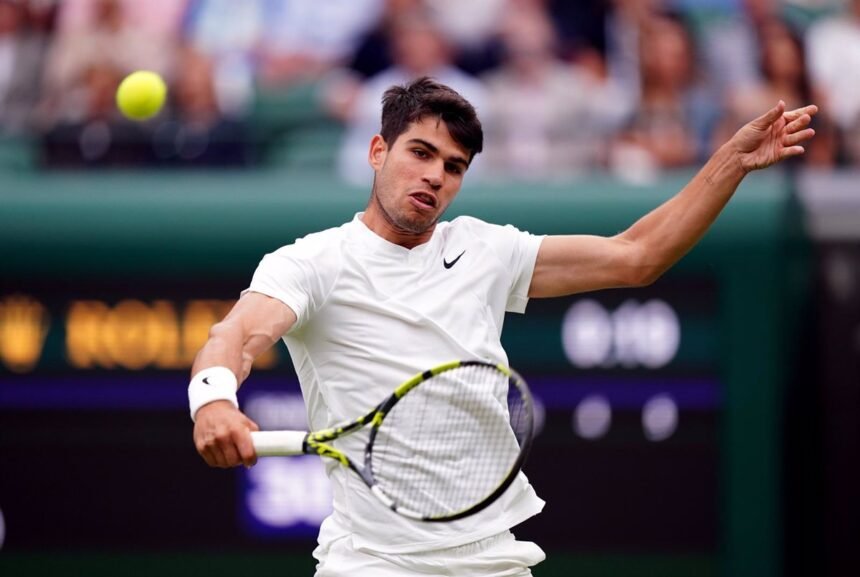 Alcaraz arrolla a Vukic y se mete en tercera ronda de Wimbledon