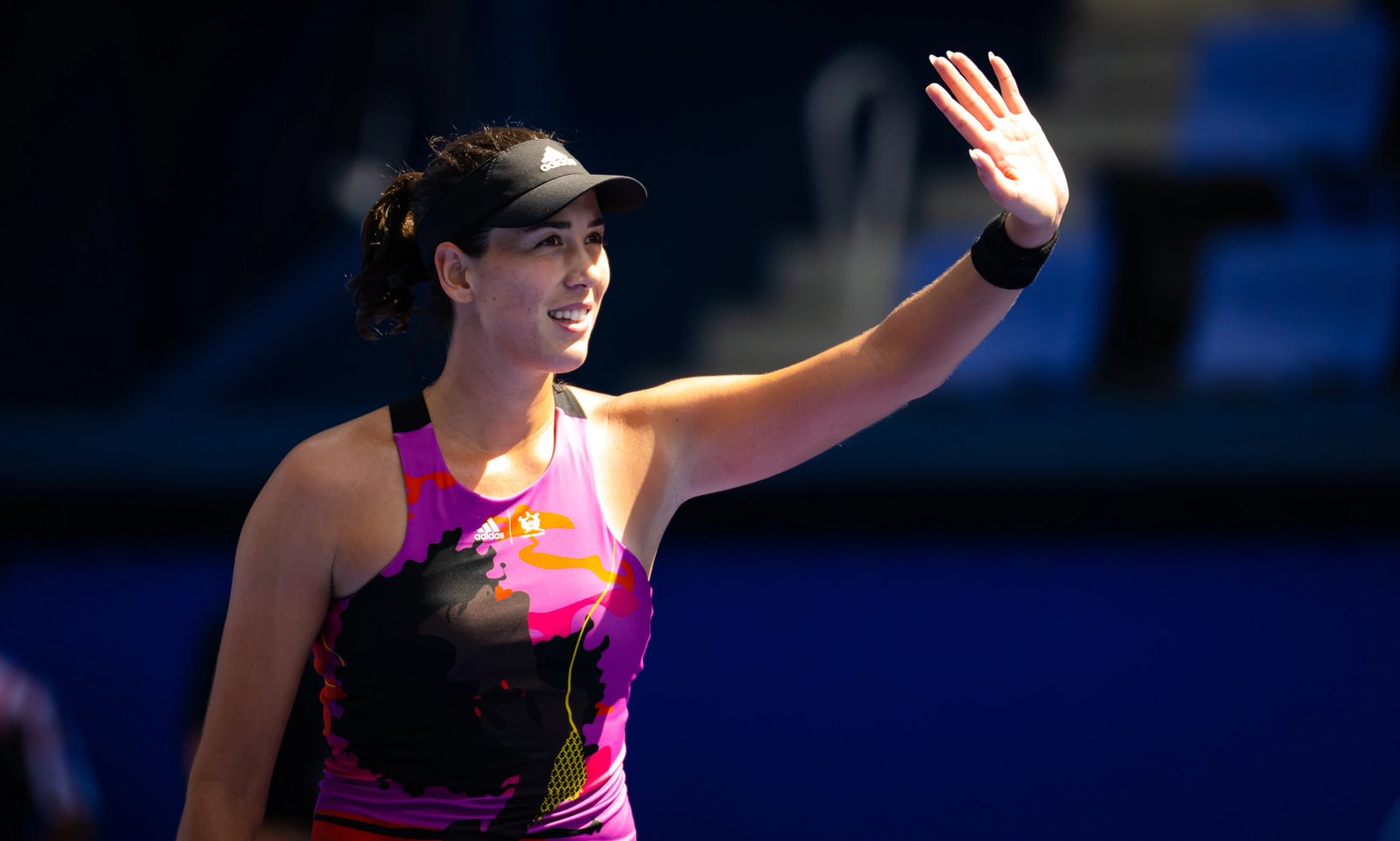 Garbiñe Muguruza durante un partido en septiembre de 2022.